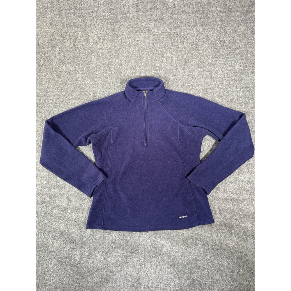 Patagonia Womens Capilene Fleece 1/4 Zip Pullover Purple Small Outdoor Hiking